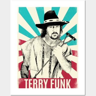 Vintage Retro Terry Funk Posters and Art